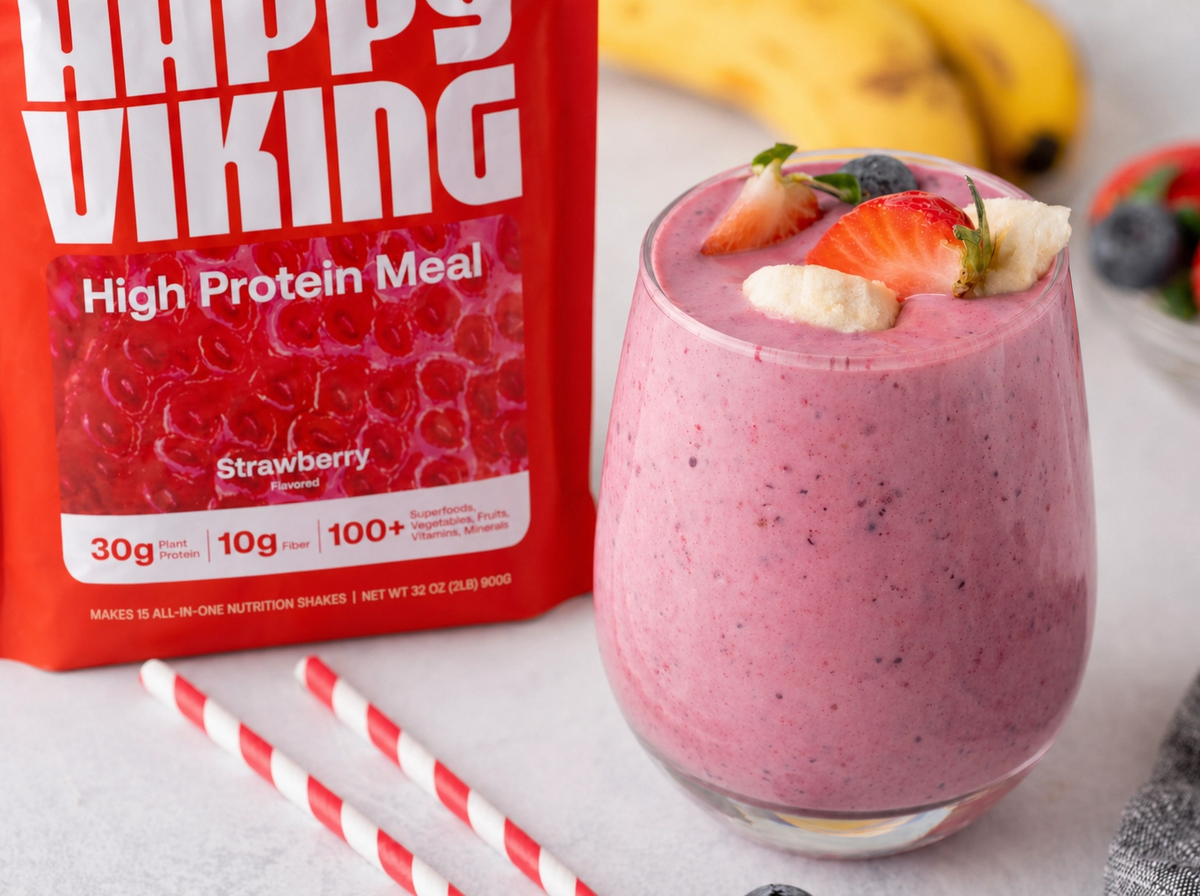 Badass Banana Berry Smoothie
