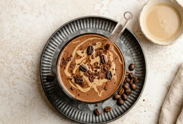 Chocolate Tahini Protein Smoothie