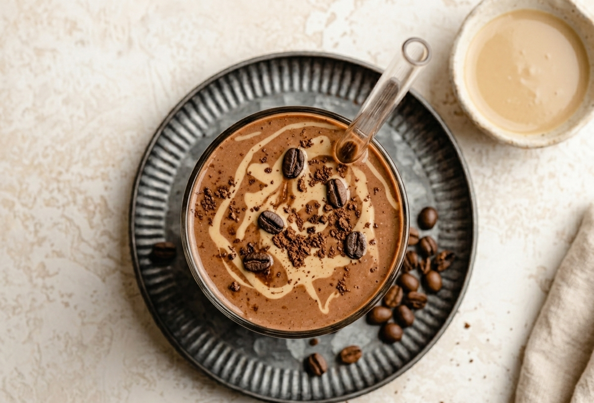 Chocolate Tahini Protein Smoothie